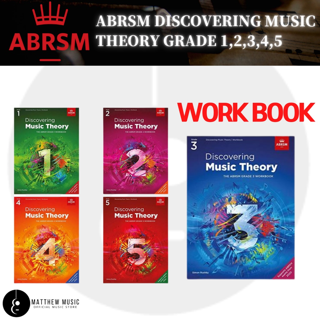 **WORKBOOK** ABRSM DISCOVERING MUSIC THEORY GRADE 1,2,3,4,5 WORKBOOK ...