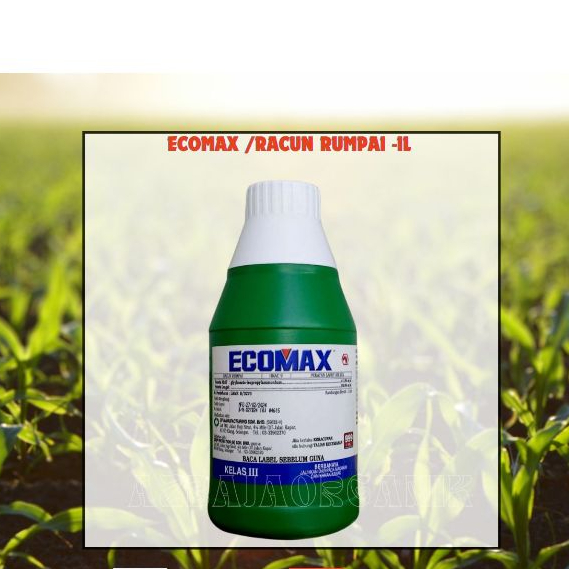 ECOMAX /HERBICIDE / RACUN RUMPAI - GLYPHOSATE ISOPROPYLAMMONIUM - 1L ...