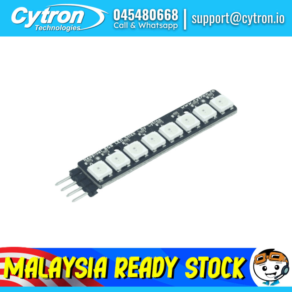 RGB LED Stick (Neopixel-compatible) by Cytron