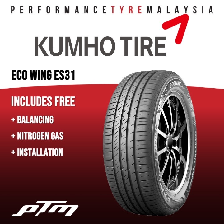 14 15 16 inch Kumho Ecowing ES31 Tyre (FREE INSTALLATION/DELIVERY) Shopee Malaysia
