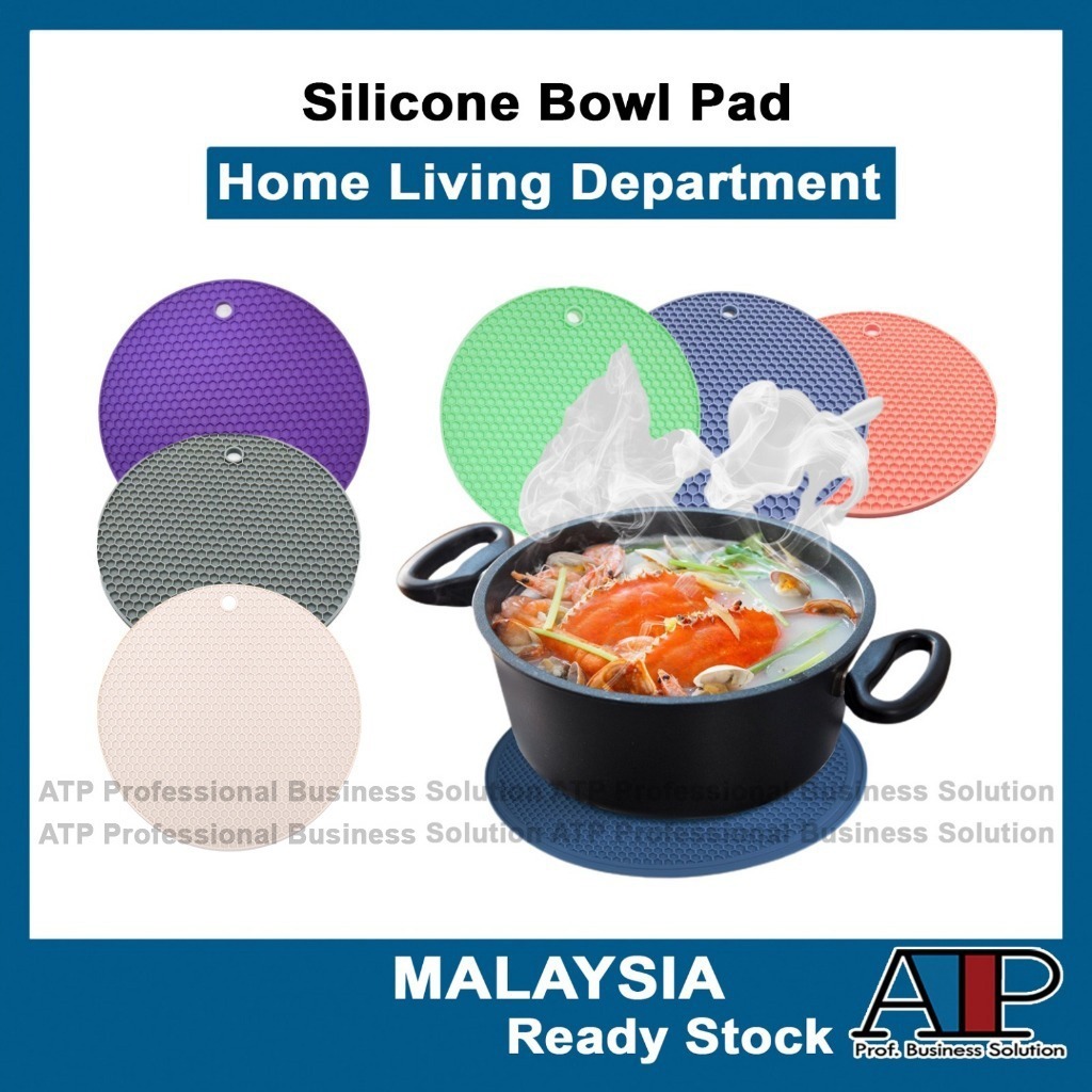 Tikar Multifunction Non-Slip Silicone Mat Round Table Mat Kitchen Pot ...