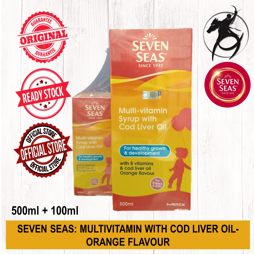 Seven Sea Multivitamin Syrup with Cod liver Oil | Shopee Malaysia