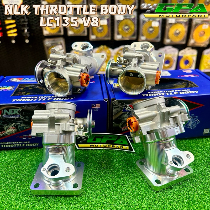 NLK PERFORMANCE RACING THROTTLE BODY SIAP INTAKE CNC LCV8 32MM 34MM ...