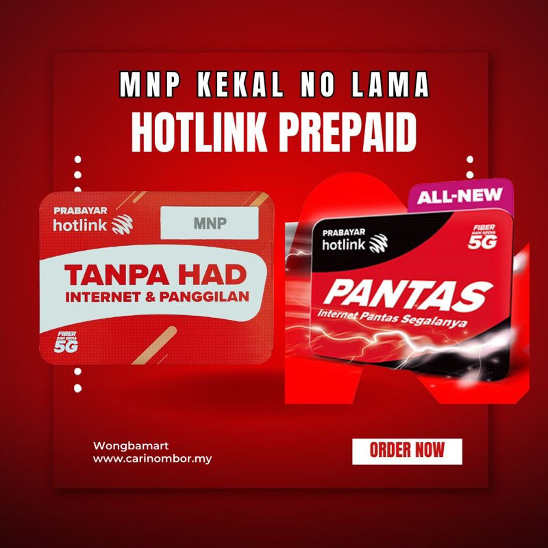 Hotlink 365 Hotlink Pantas Hotlink Prepaid Unlimited Data Hotlink sim ...