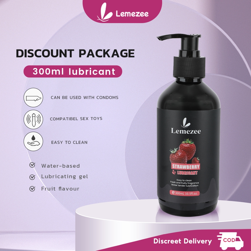 Lemezee water based lubricant 300ml-Strawberry Flavored | Shopee Malaysia