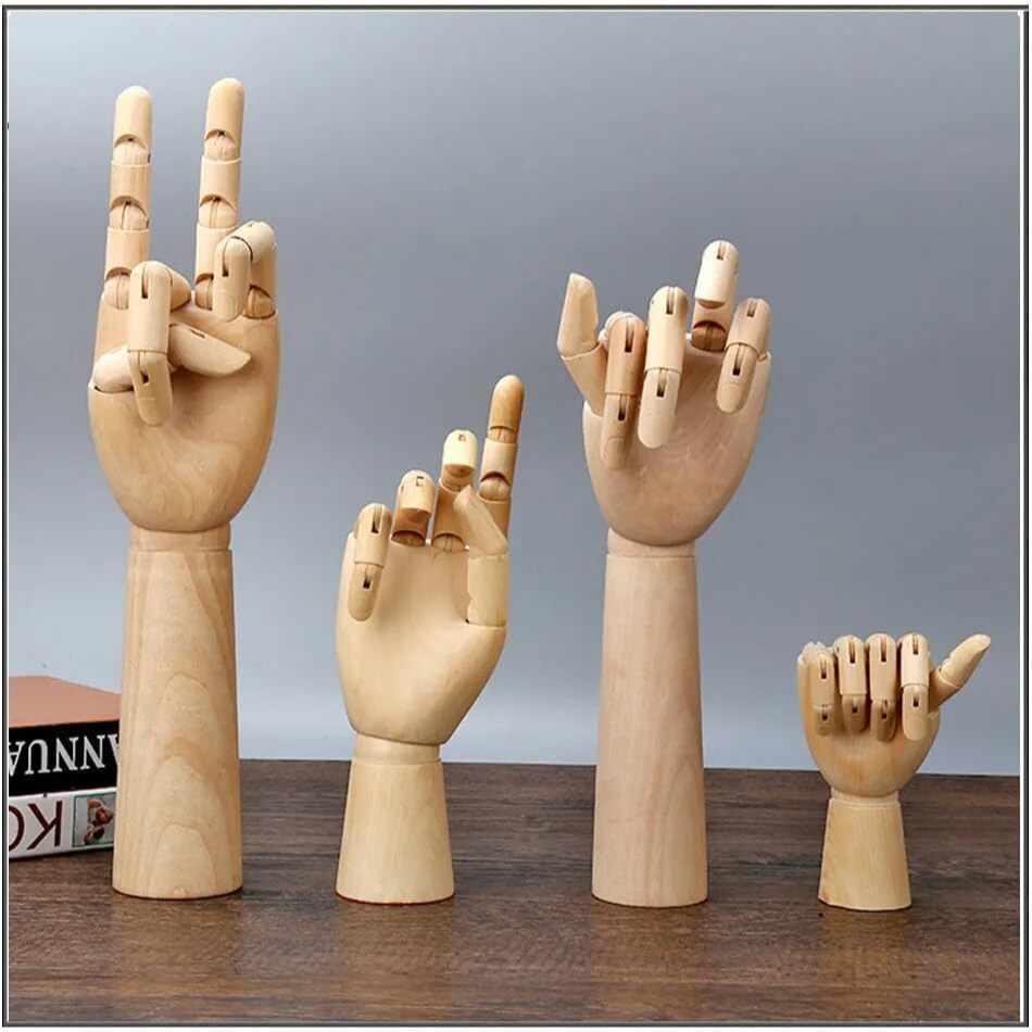 Art Models Movable Limbs Human Body Kayu Hand Palm Left Right Drawing ...