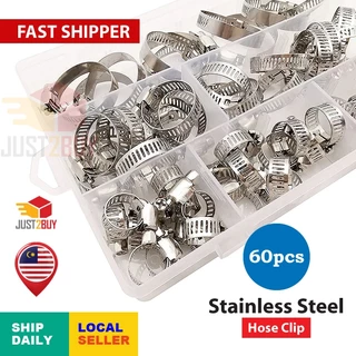 6-Pack Steel Hose Clamps – Fits 1/4”, 3/16”, 1/2”, 5/8” Lines For Beer, Gas & More 7 thumbnail image