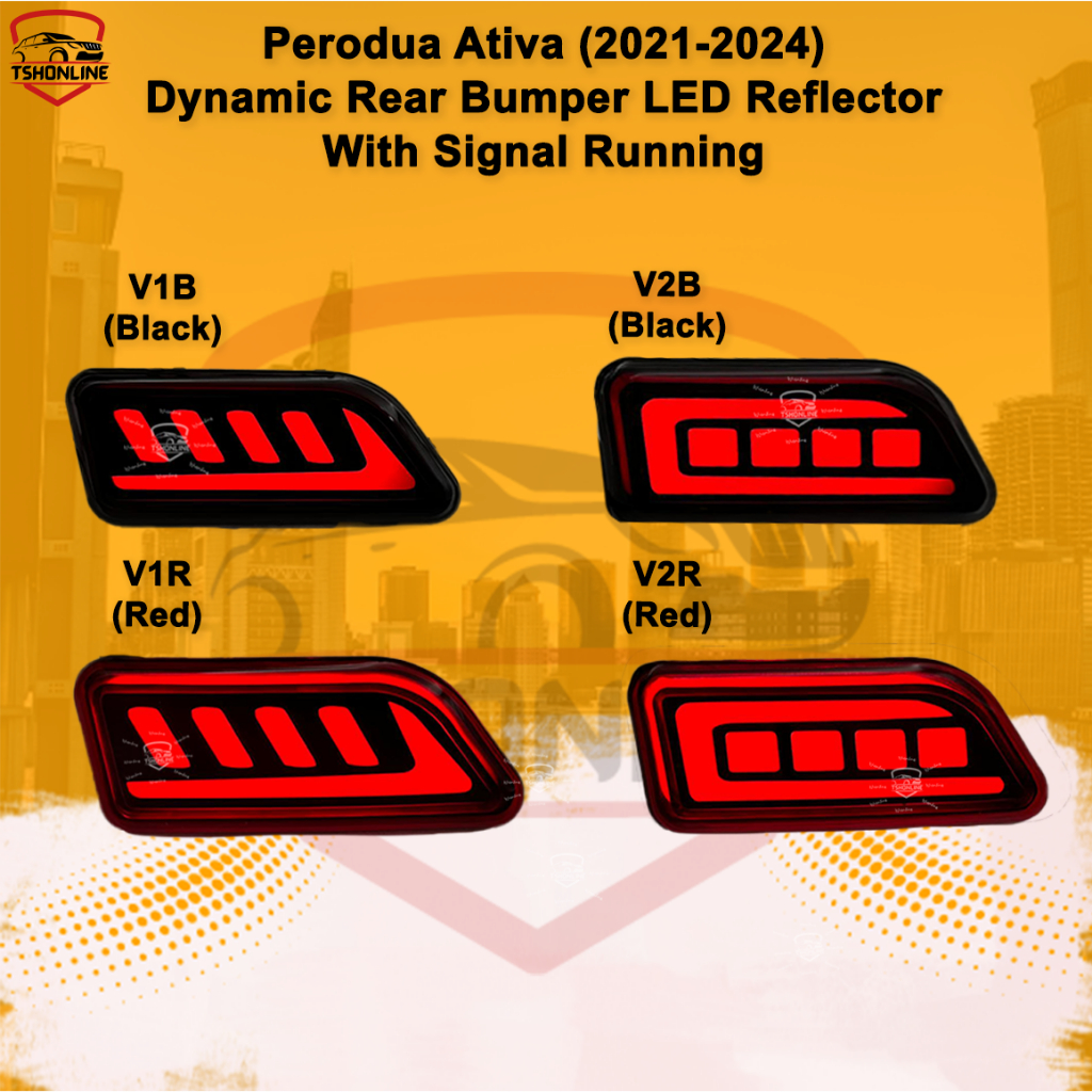 Perodua Alza 2022 Ativa Bezza 2020 Reflector NIGHT RIDER Sequential ...