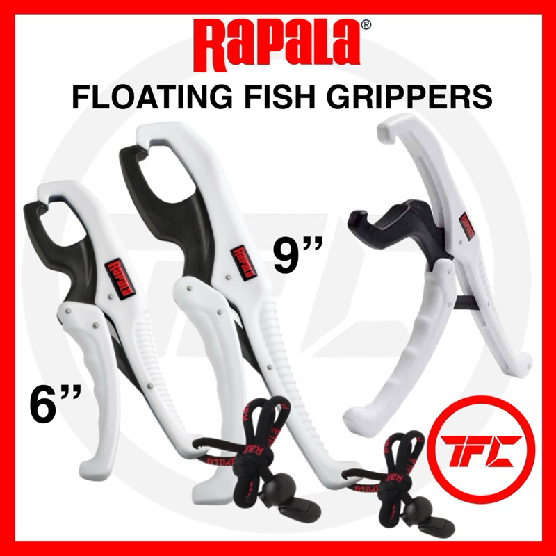 Pince à Poissons Flottante Rapala Lip Floating - Mécanisme Relâche Rapide, Dragonne, Plastique Anticorrosion - Pour Pêche Responsable, Manipulation Aisée