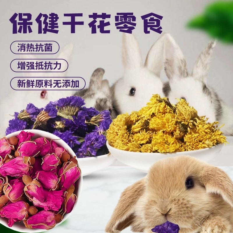 Picture of Dried flower snack healthy for hamster rabbit guinea pig chinchilla ...