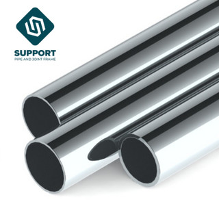 Penyambung Paip Stainless Steel 28mm Metal Pipe Connector DIY Racking ...