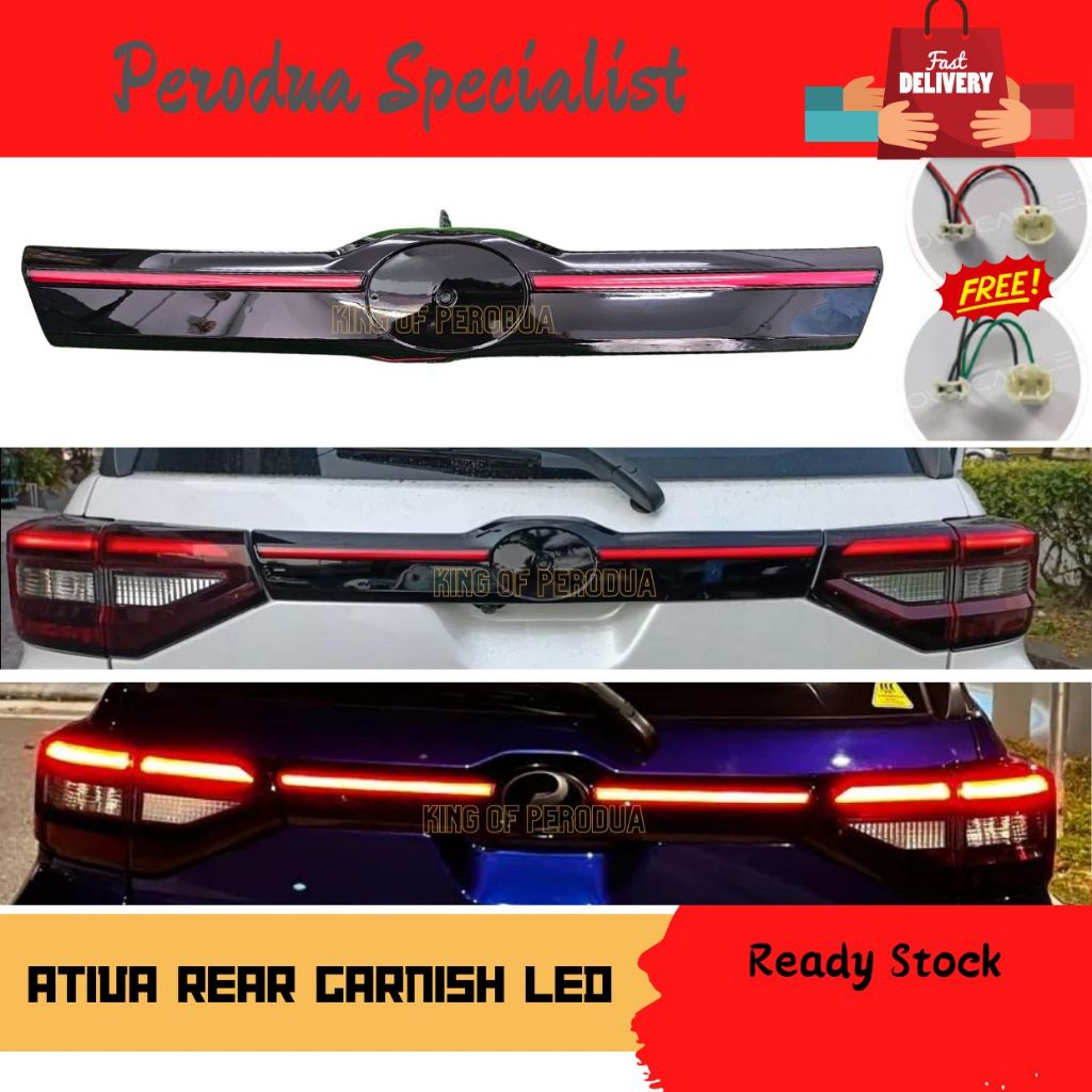 (RUNNING TYPE) Perodua Ativa Rear Garnish LED With Running Daytime ...