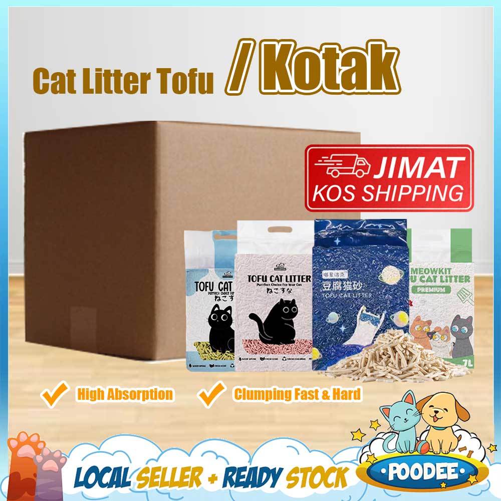 POODEE Premium Super Clumping Cat Litter Tofu Cat Litter Sand Pasir ...