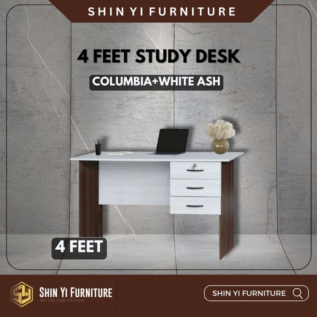 [SARAWAK] 3Ft/4Ft/5Ft Study Desk Writing Table Meja Belajar Office ...