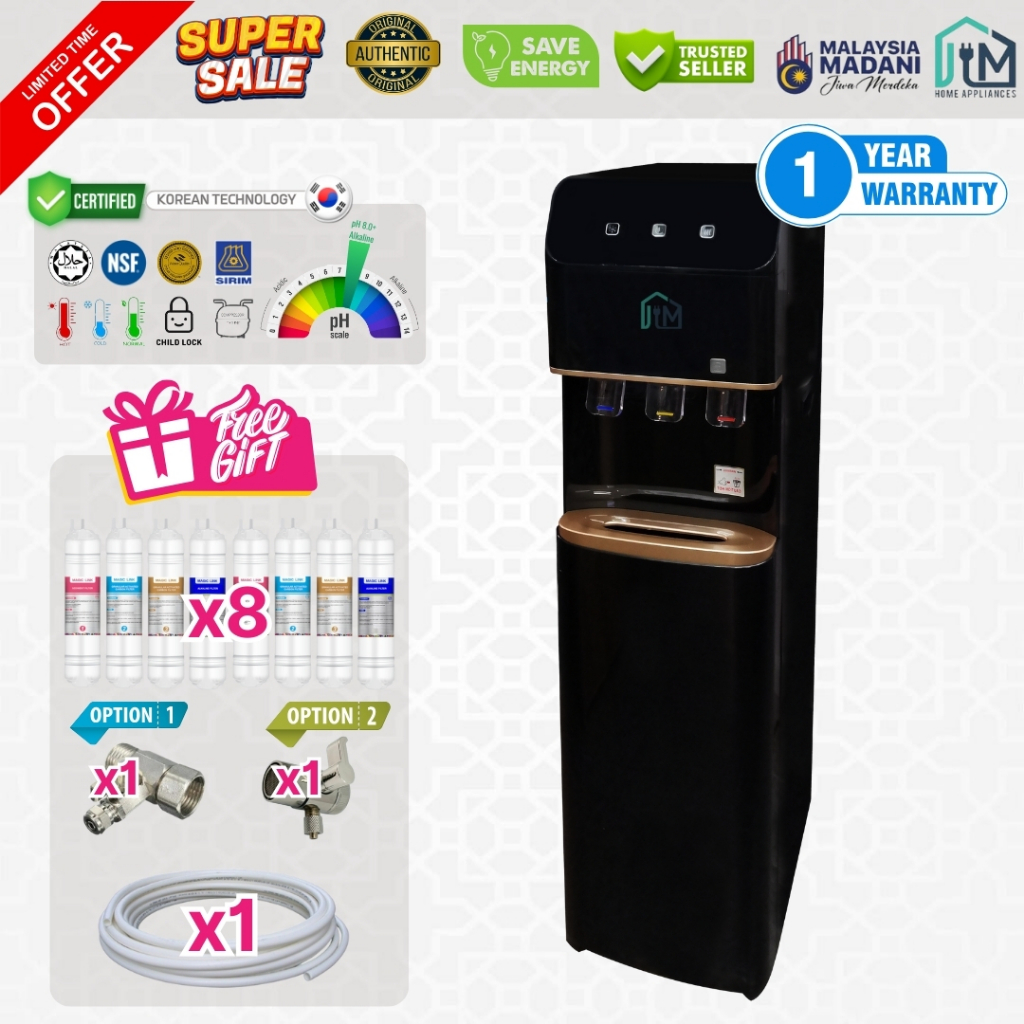 WATER DISPENSER KOREA HALAL WATER FILTER HOT NORMAL COLD PENAPIS AIR
