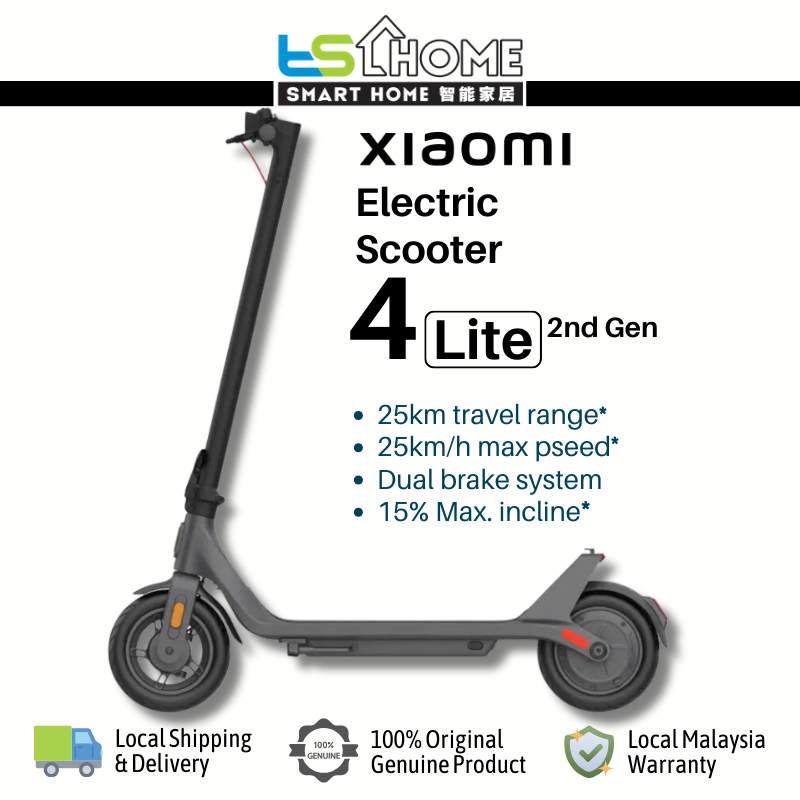 Xiaomi Electric Scooter 4 Lite (2nd Gen) - Smart APP Connect | Shopee ...