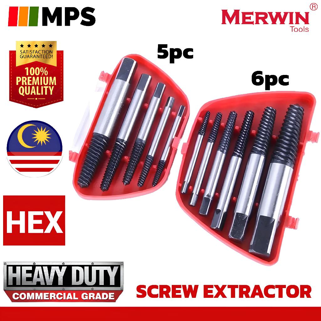 Merwin Broken Screw Extractor Bit, Damaged Bolt Screw Extractor,Tool ...