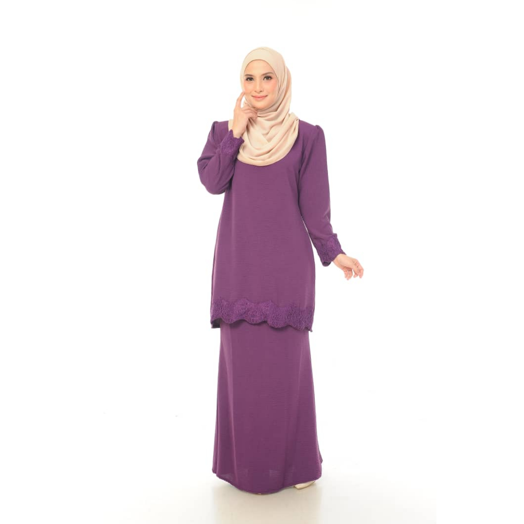 NEW BAJU KURUNG LACE. IRON LESS LACE BAJU KURUNG MODEN WOMEN MUSLIMAH Shopee Malaysia