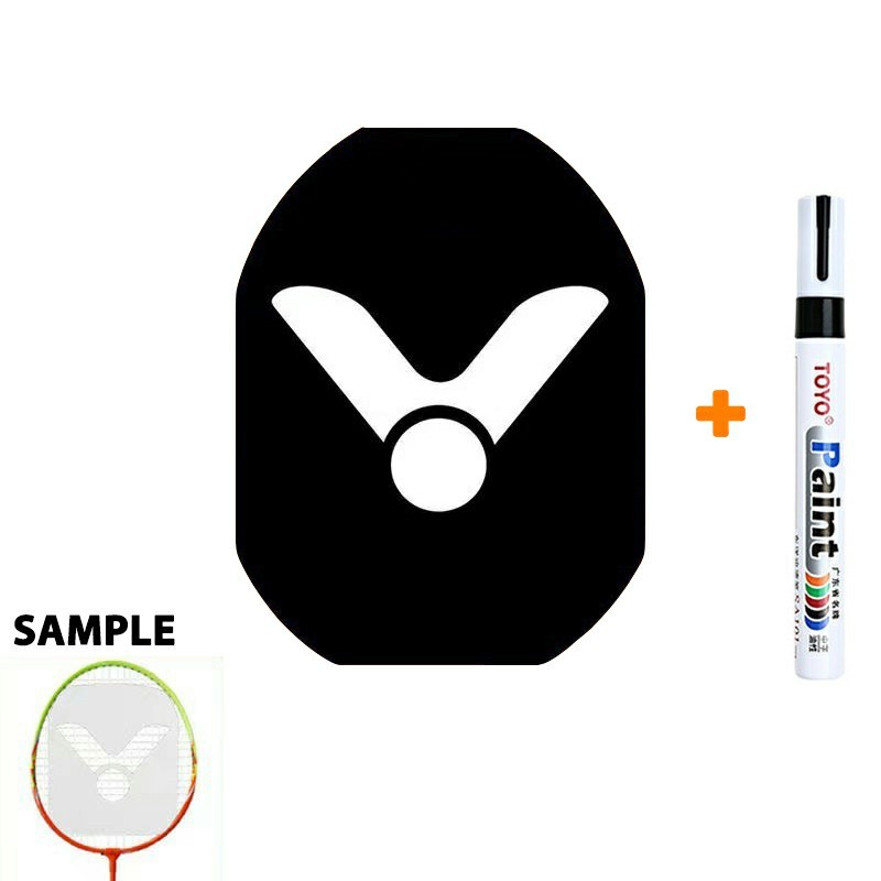 Badminton Racket VICTOR LOGO Card Tennis Mark Stencil Board String Logo ...