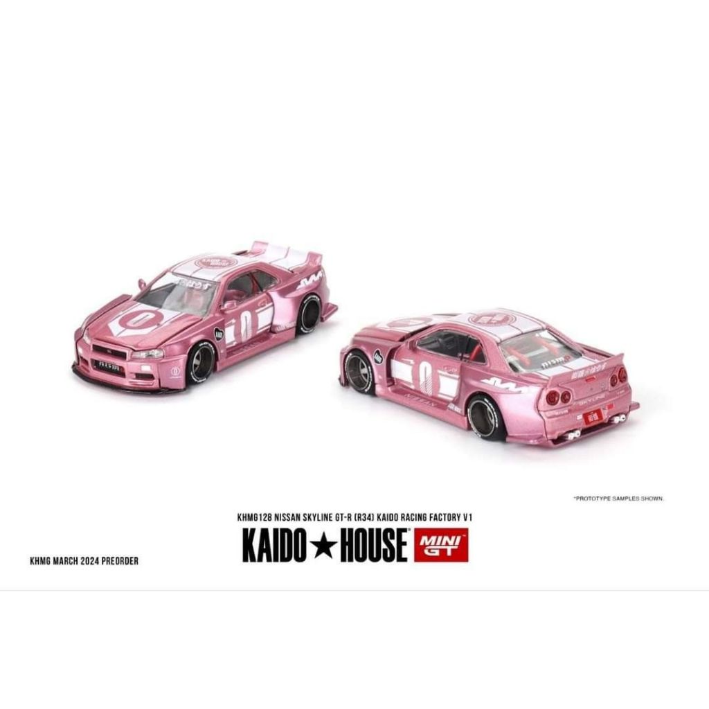 READY STOCK ‼️ KAIDO HOUSE NISSAN SKYLINE GT-R R34(PINK) KAIDO