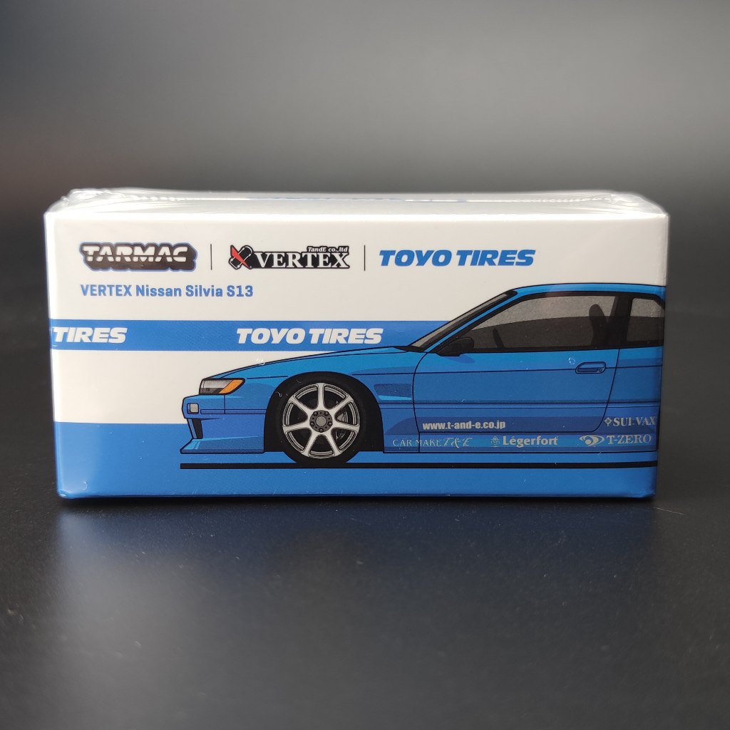Tarmac Works - VERTEX Nissan Silvia S13 - ToyoTires (Blue Metallic ...