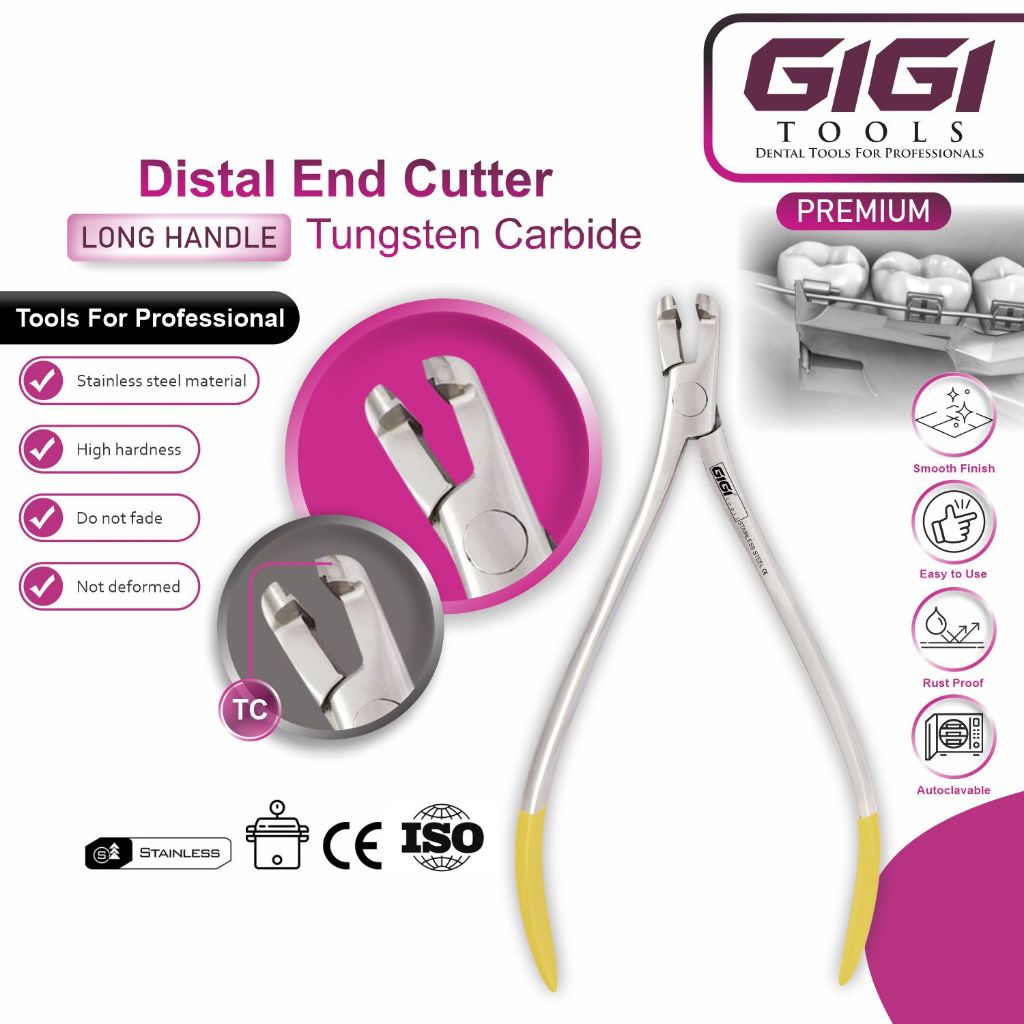 GIGI TOOLS Distal End Wire Cutter Long Handle Tungsten Carbide ...