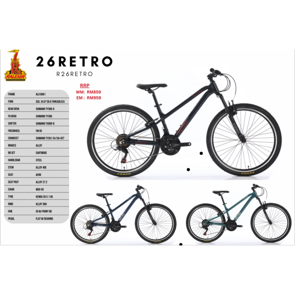 Raleigh mtb 26 clearance