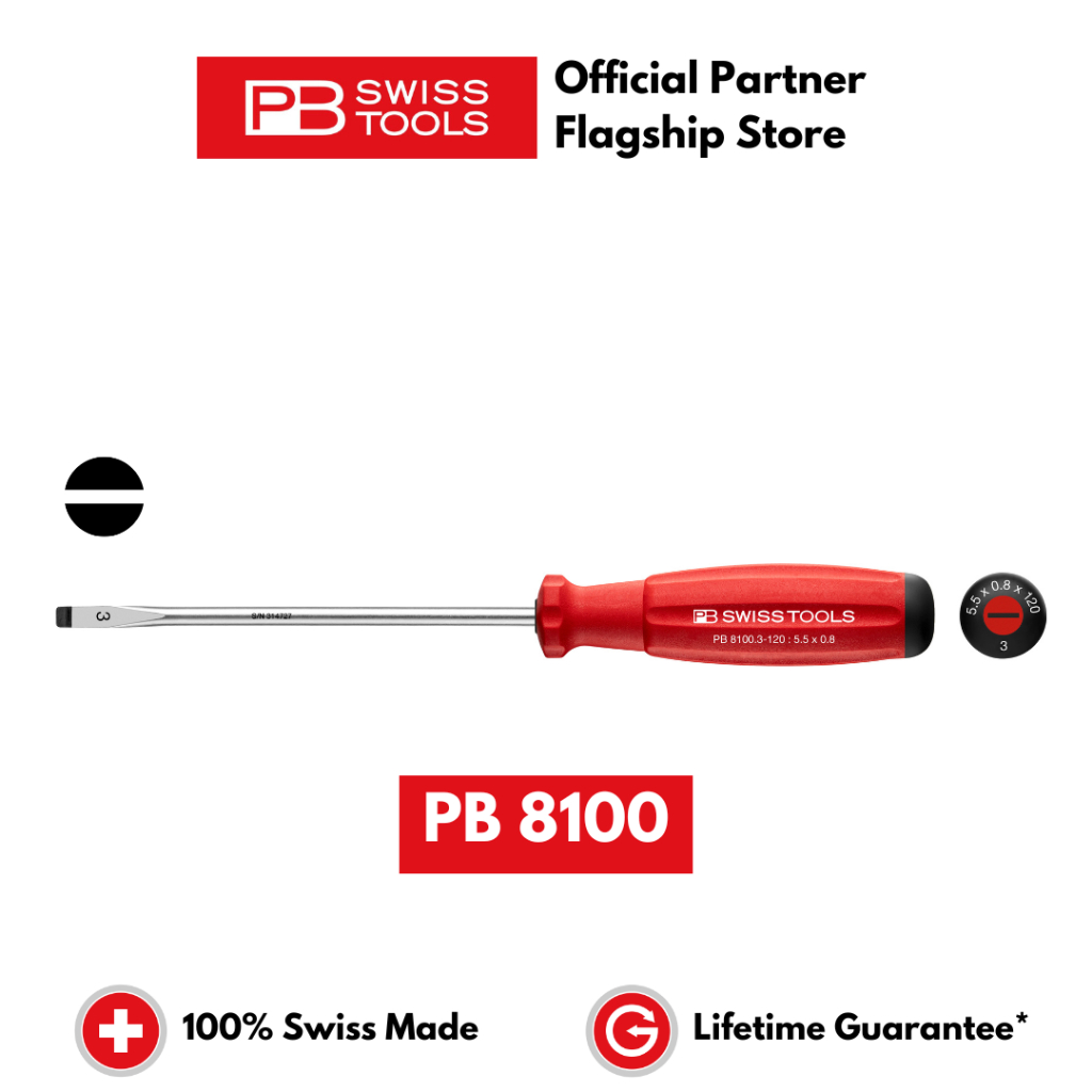 SwissGrip PB Swiss Tools Screwdriver for Slotted Screws PB 8100 ...