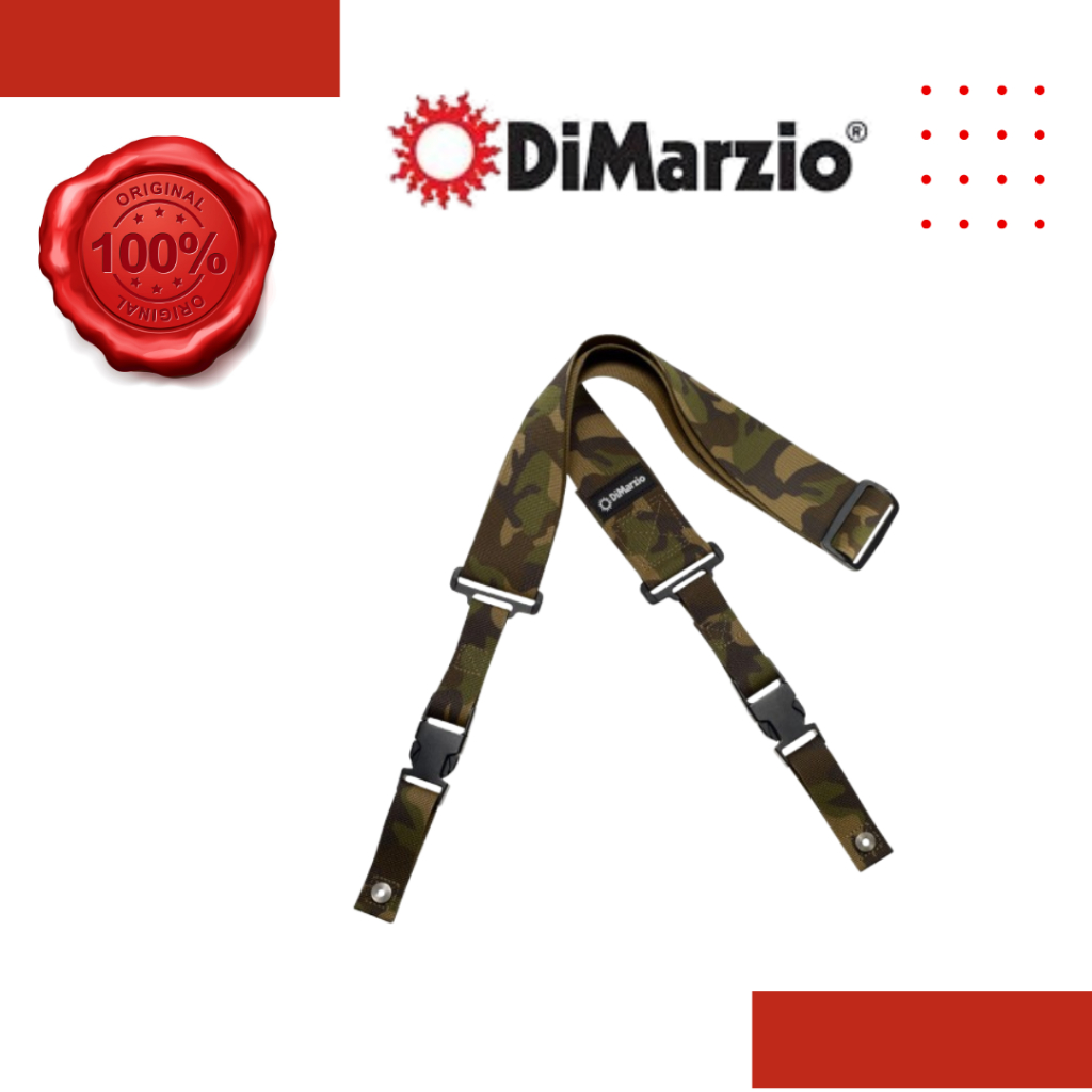Sangle Guitare DiMarzio ClipLock Guepardo Camouflage Animal – Confort, Solidité Et Look Sauvage 160 Cm