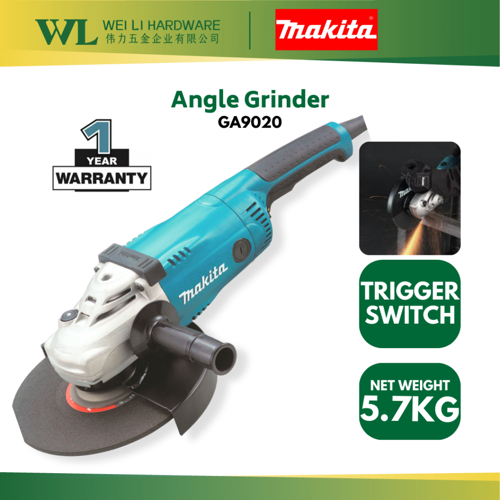 Makita GA9020 230mm 9 Angle Grinder 2200W Makita Grinder Mesin Grander Besar Makita Orginal Japan Shopee Malaysia