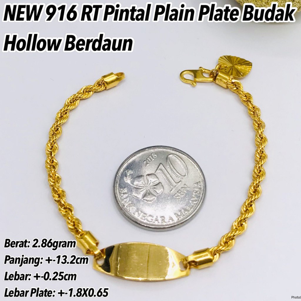 NEW GOLD 916 Rantai Tangan Pintal, Mesin , Tulang Belut Ball, Paperclip ...