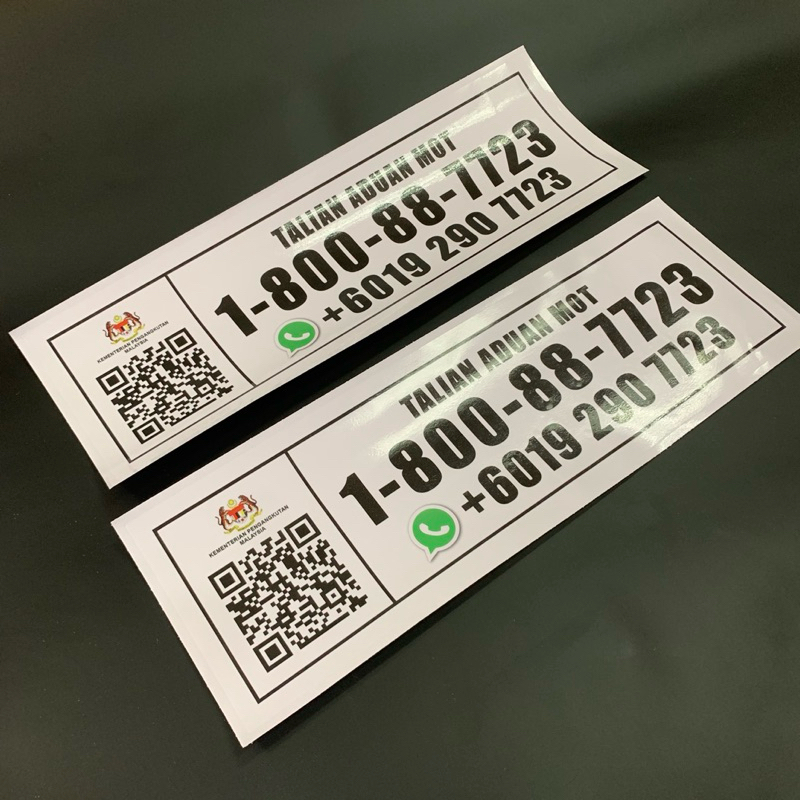 Sticker Talian Aduan MOT Lorry Decal PVC SPAD Inspection | Shopee Malaysia