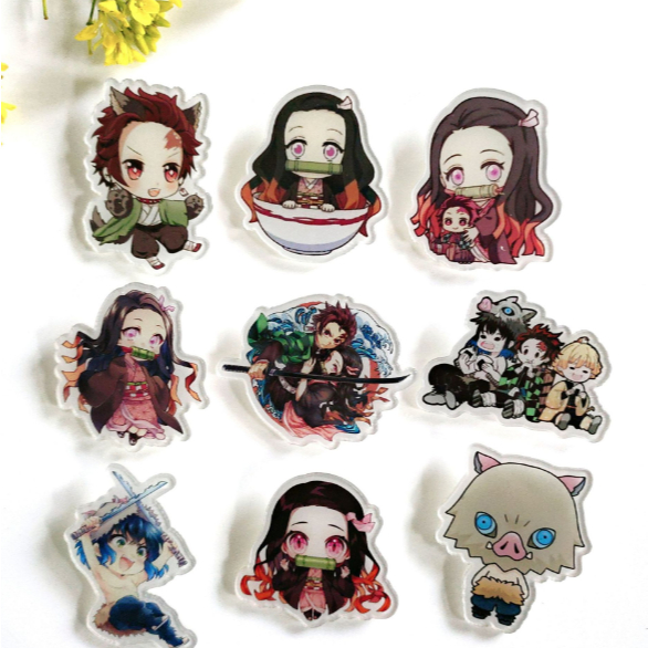 Kimetsu No Yaiba Demon Slayer Anime Designs 44MM Button Badge with Pin ...