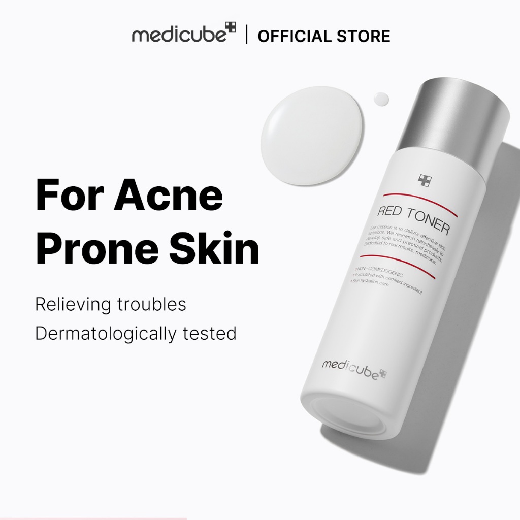 medicube official] Red Toner 2.0 100ml | Skin Barrier | Low-Irritating | Blemish Care | Acne Prone Skin | Shopee Malaysia