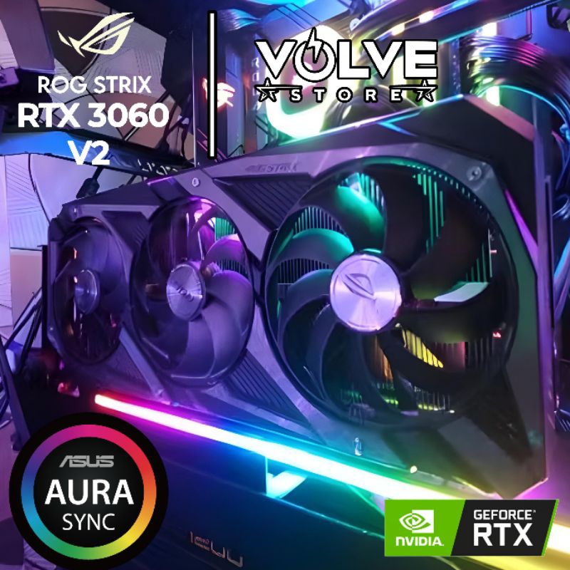 ASUS ROG STRIX RTX 3060 V2 OC EDITION 12GB GDDR6 GAMING (USED) | Shopee ...