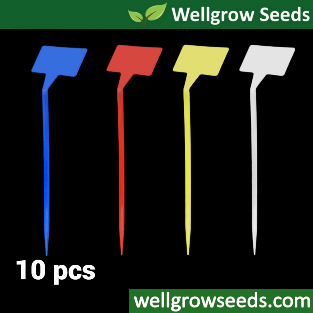Plant Label/Plant Tag: AL300 (10 pcs) Angled Yellow Ground Label 大号 黄色 ...