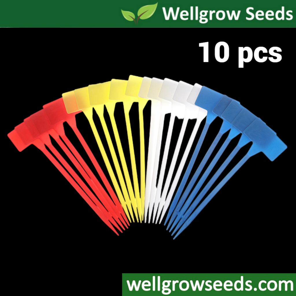 Plant Label/Plant Tag: AL300 (10 pcs) Angled Yellow Ground Label 大号 黄色 ...