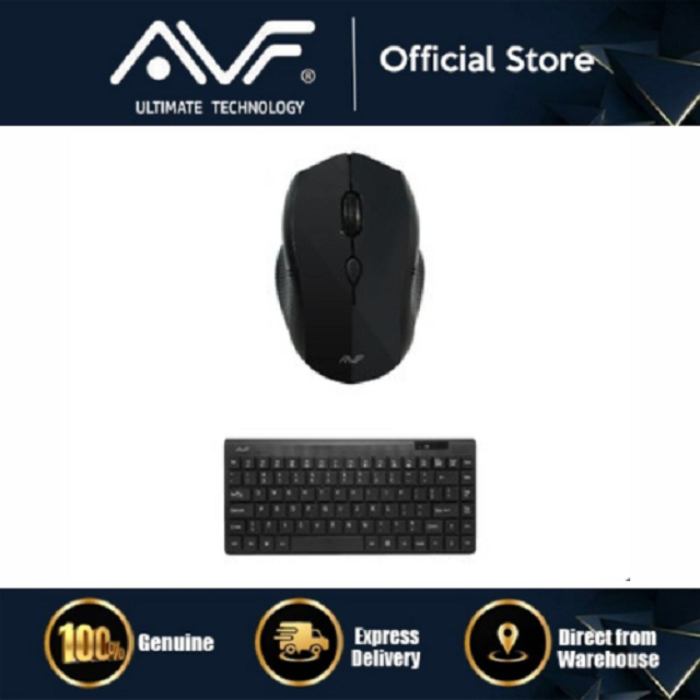 AVF AKM3080G Wireless Keyboard Mouse Combo, Ergonomic Design | Shopee ...