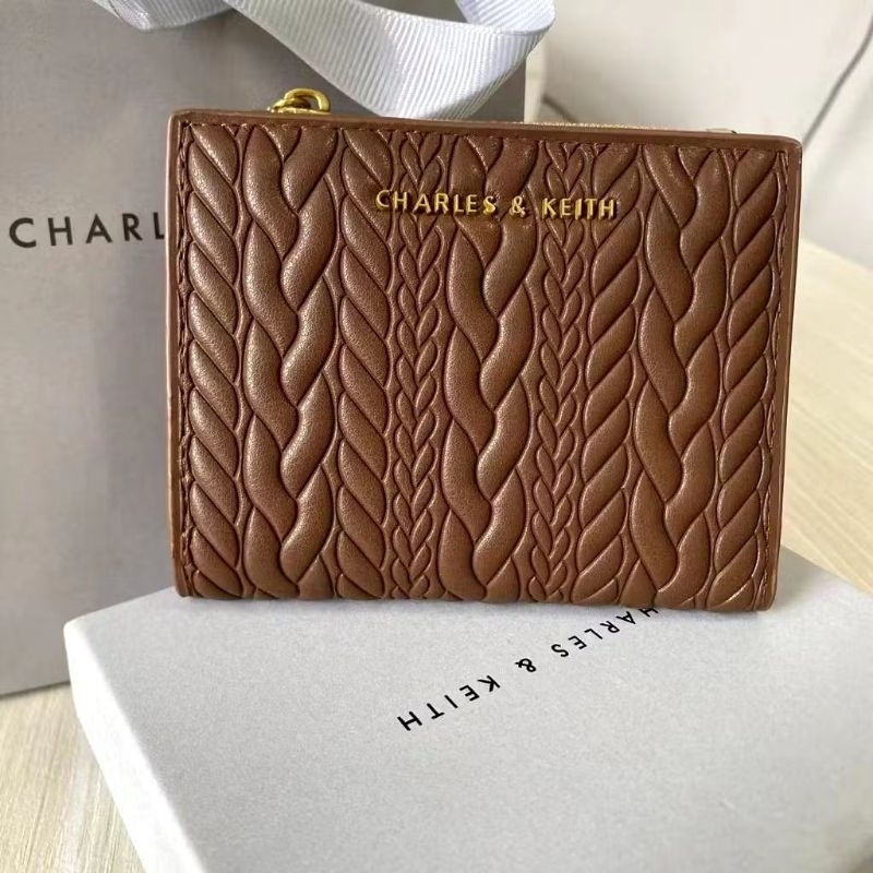 New Arrival Cnk Apolline Textured Top Zip Wallet 10681108 Shopee