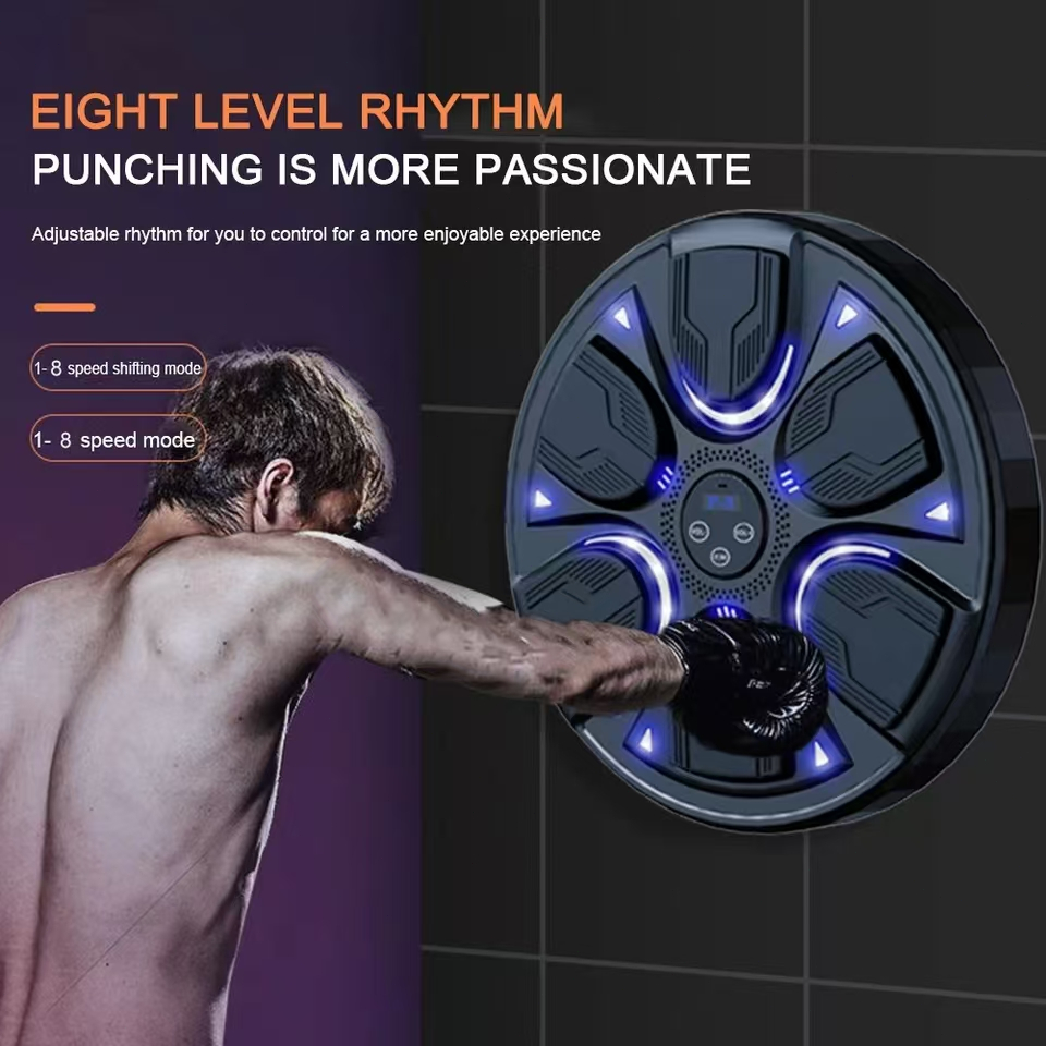Smart Music Boxing Machine Fist Wall Target Rechargeable Bluetooth ...