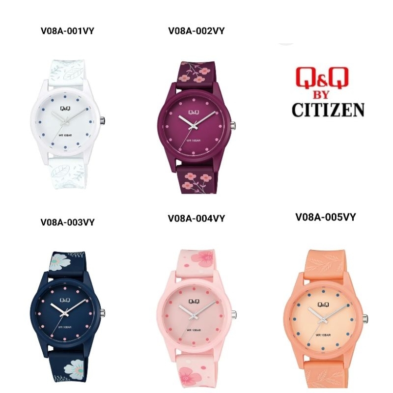Q&Q Japan by Citizen V08A Analog Women Watch with box | Shopee Malaysia