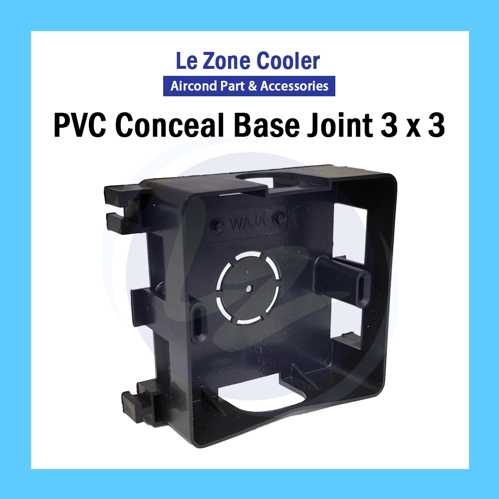 PVC Base Conceal Joint PVC Box 3x3 Plug Base Switch Socket Base ...