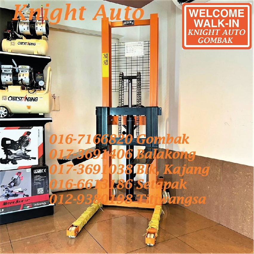 Hand Hydraulic Stacker 2Ton ( H steel type) ID33985 ID35121 | Shopee ...