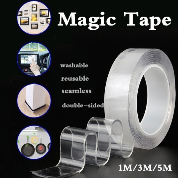 Nano Tap Clear Multifunction Nano Tape Strongly Sticky Double-Sided ...