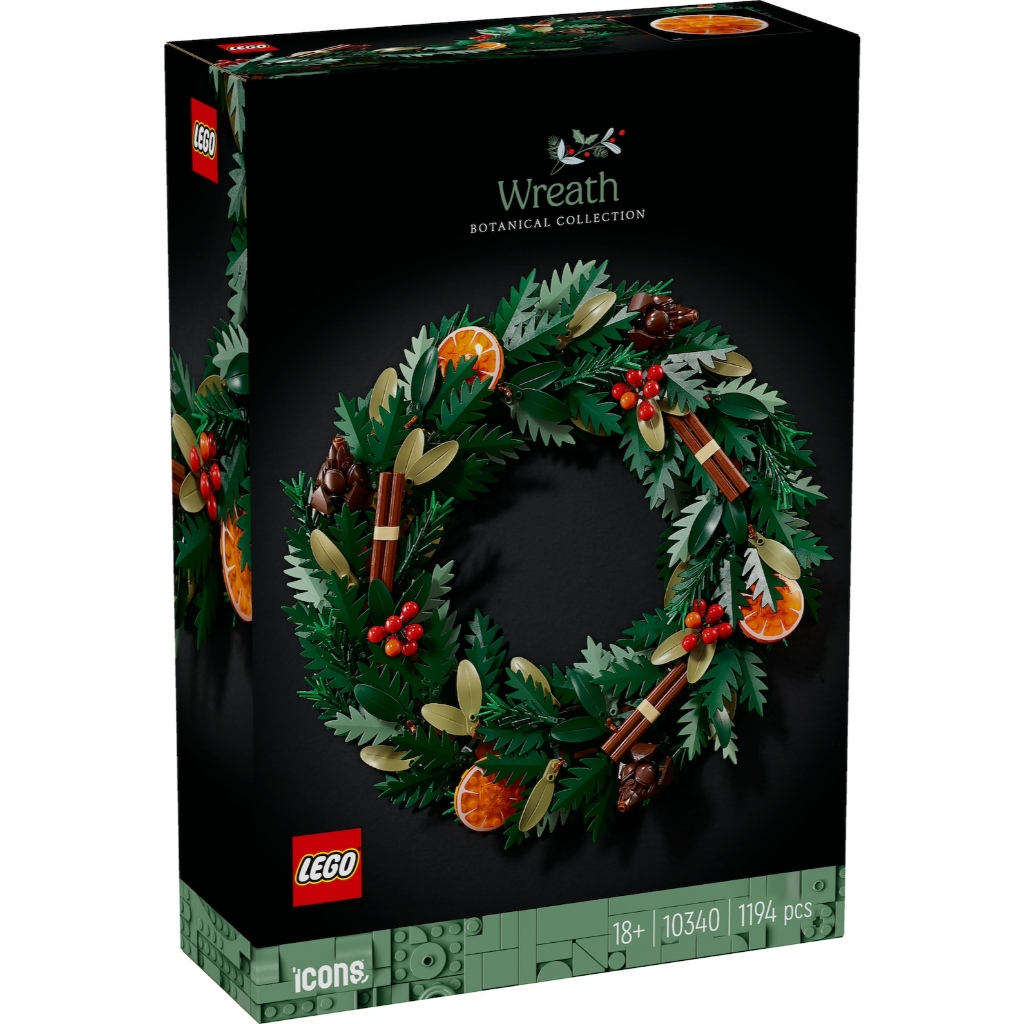 [BrickMonster] Lego 10340 Icons Wreath (Botanical Collection) | Shopee ...