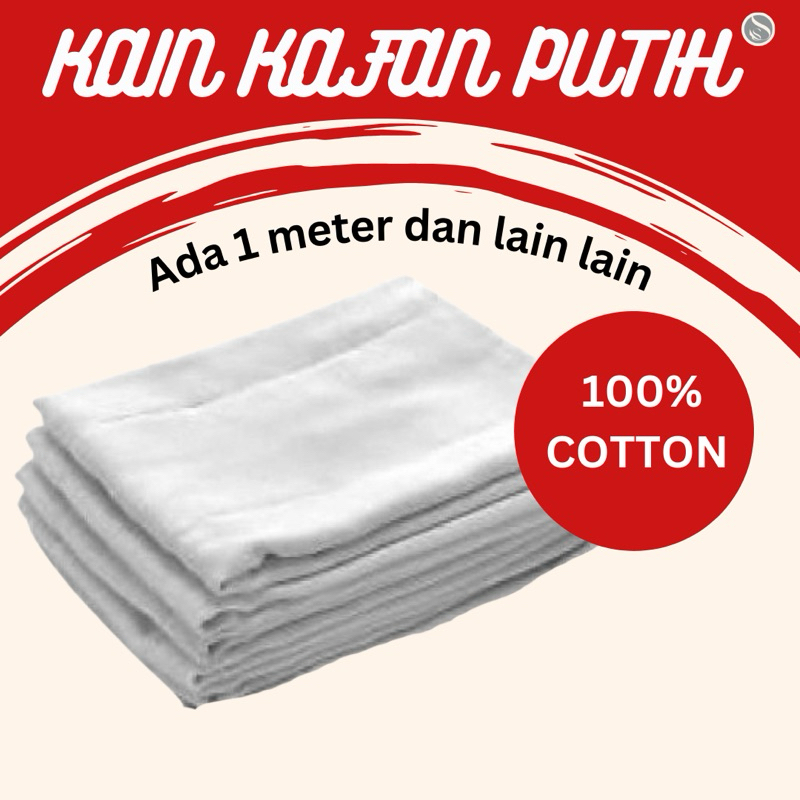 Kain Kafan Putih bidang 60 1 meter | Shopee Malaysia