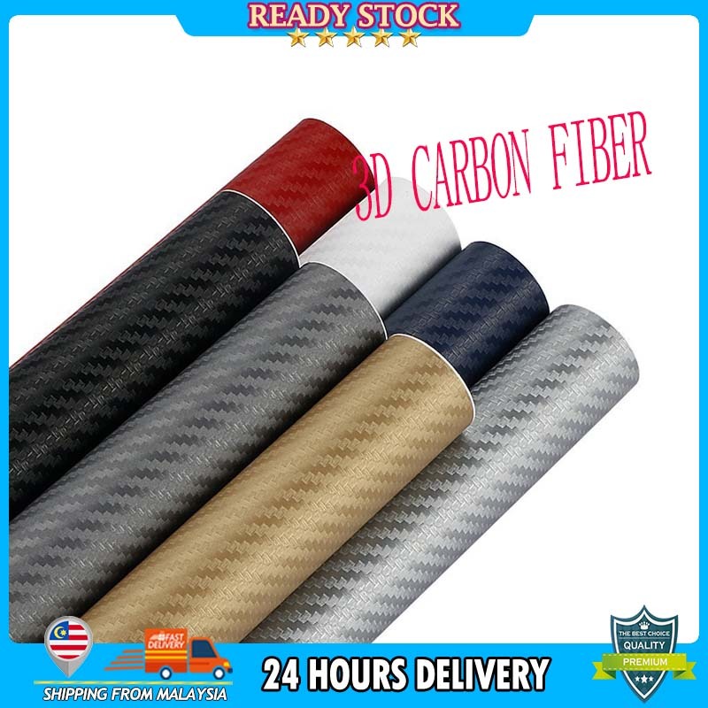 30x127cm Carbon Fiber Vinyl Wrap DIY 3D Carbon Fiber Vinyl Wrapping ...