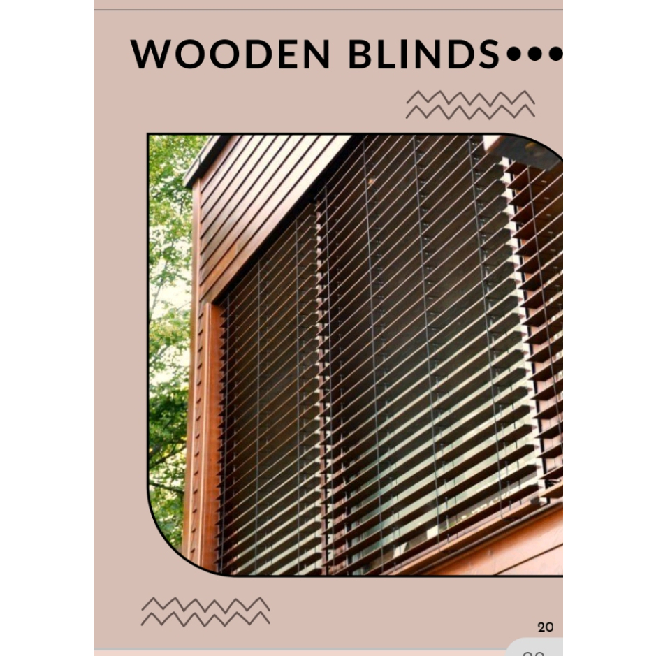 Wooden Blinds Kayu Meranti Outdoor Bidai Kayu Shopee Malaysia