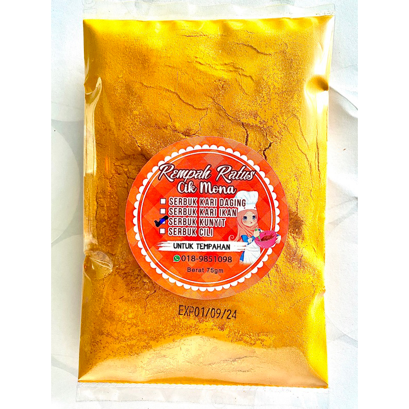 Serbuk Kunyit Turmeric Powder Shopee Malaysia 5610