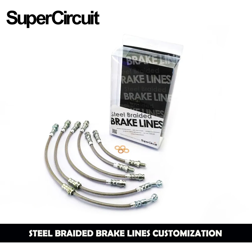 PROTON INSPIRA (20112015) 6 HOSE SUPERCIRCUIT BRAIDED BRAKE LINES